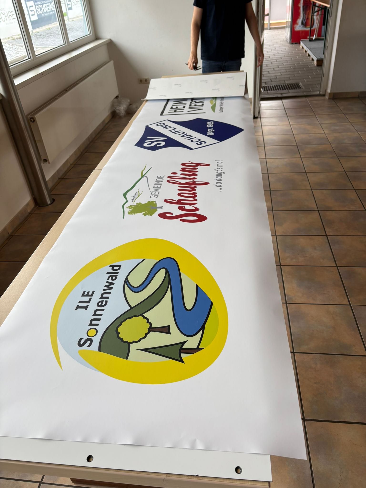 SV Schaufling Banner – Produktion